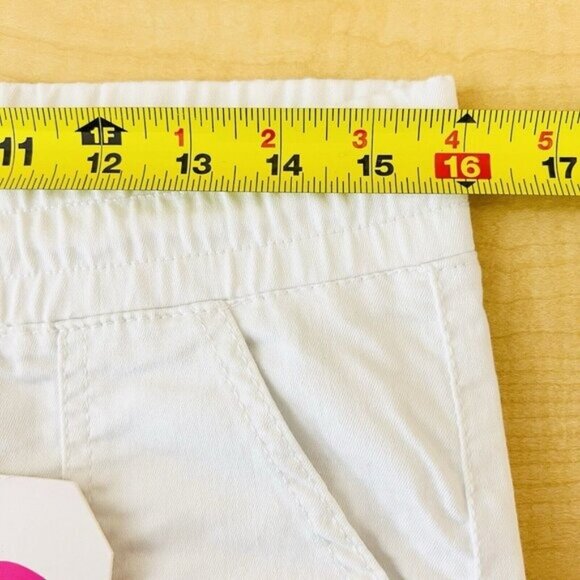 Tag Blue Women's Stretch Pull-on White Lightweight Cargo Capri Pants Size 10 NWT - Picture 9 of 12